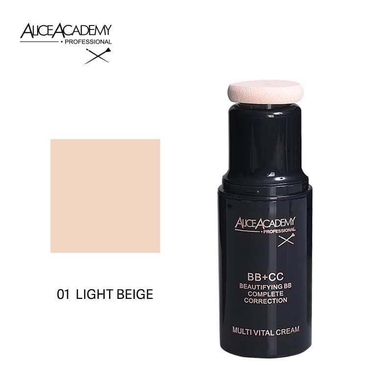 Alice Academy BB+CC Beautifying BB Complete Correction F1115 - Light Beige