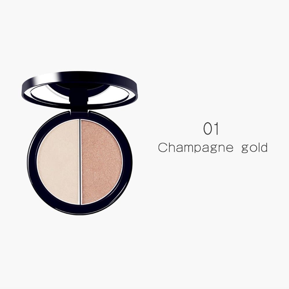 Light And Shadow Combination Grooming Highlighter Palette F2003 - Champagne Pink